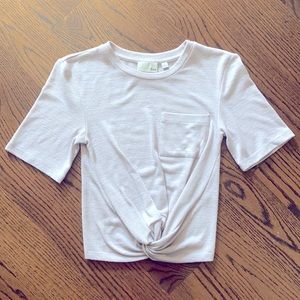 Lilac Wilfred Twist-front T-Shirt